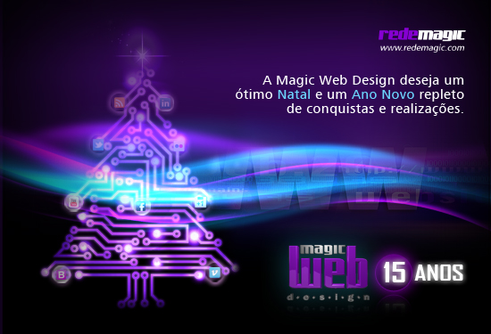 A Magic Web Design deseja um Feliz Natal e um próspero Ano Novo!