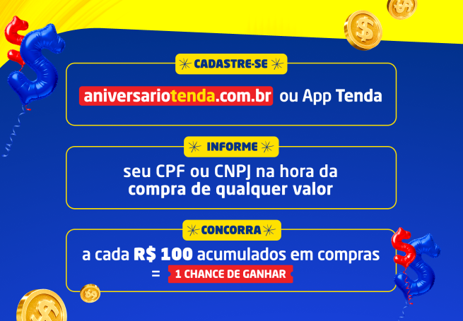 Aniversário Tô no Tenda, Tô no Lucro - Campanha Promocional by Rede Magic